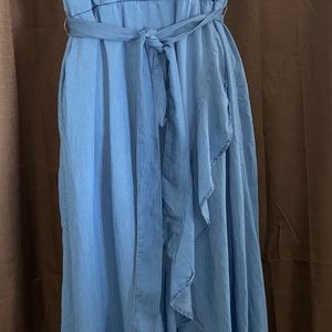 Denim Snap Button Dress Sz 18/20W Woman’s Pre-Owned